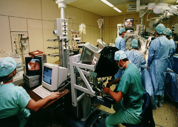 First robotic assisted surgery